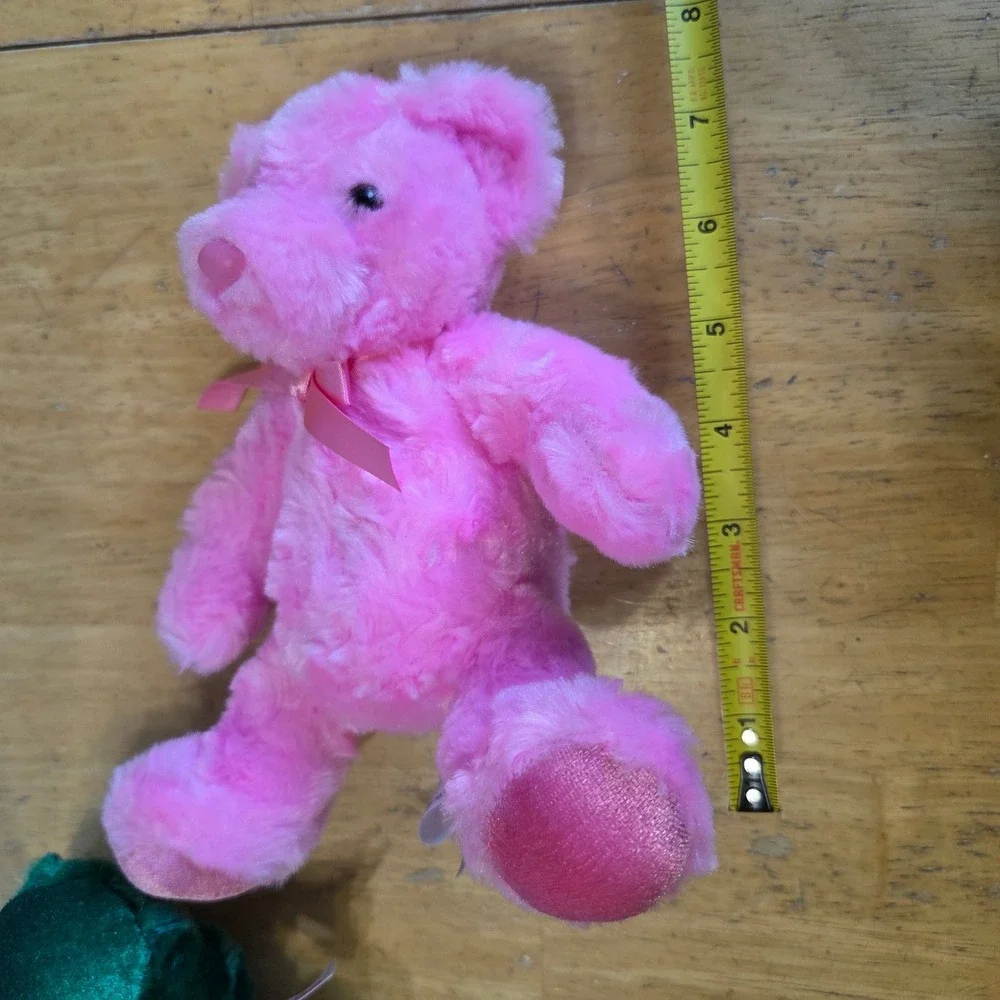 Aurora Lot of 7 Mini Plush Stuffed Animals Rainbow Vibrant Teddy Bear Colorful